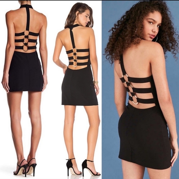 NBD Dresses & Skirts - 🥳NYE🥳NBD Fiona Mini Halter Dress Open Back